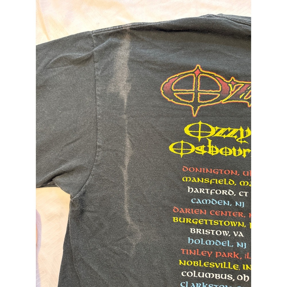 Vintage Ozzfest 2005 Tour Shirt Ozzy Osbourne Black Sabbath XL Black Anvil - Picture 8 of 10